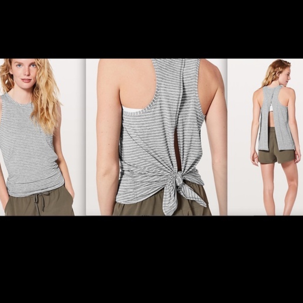 Lululemon tie back tank Sz4